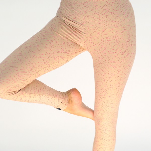 Leggings Hautfarben mit Muster