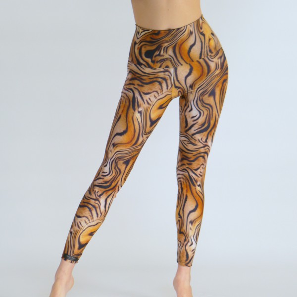 Leggings in Animal Print Look / Sport Leggings / Tanz Leggings /