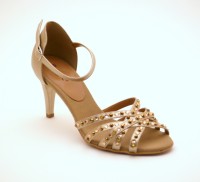 Vegane Latein Tanzschuhe, handverziert Vegane Latein Tanzschuhe, handverziert